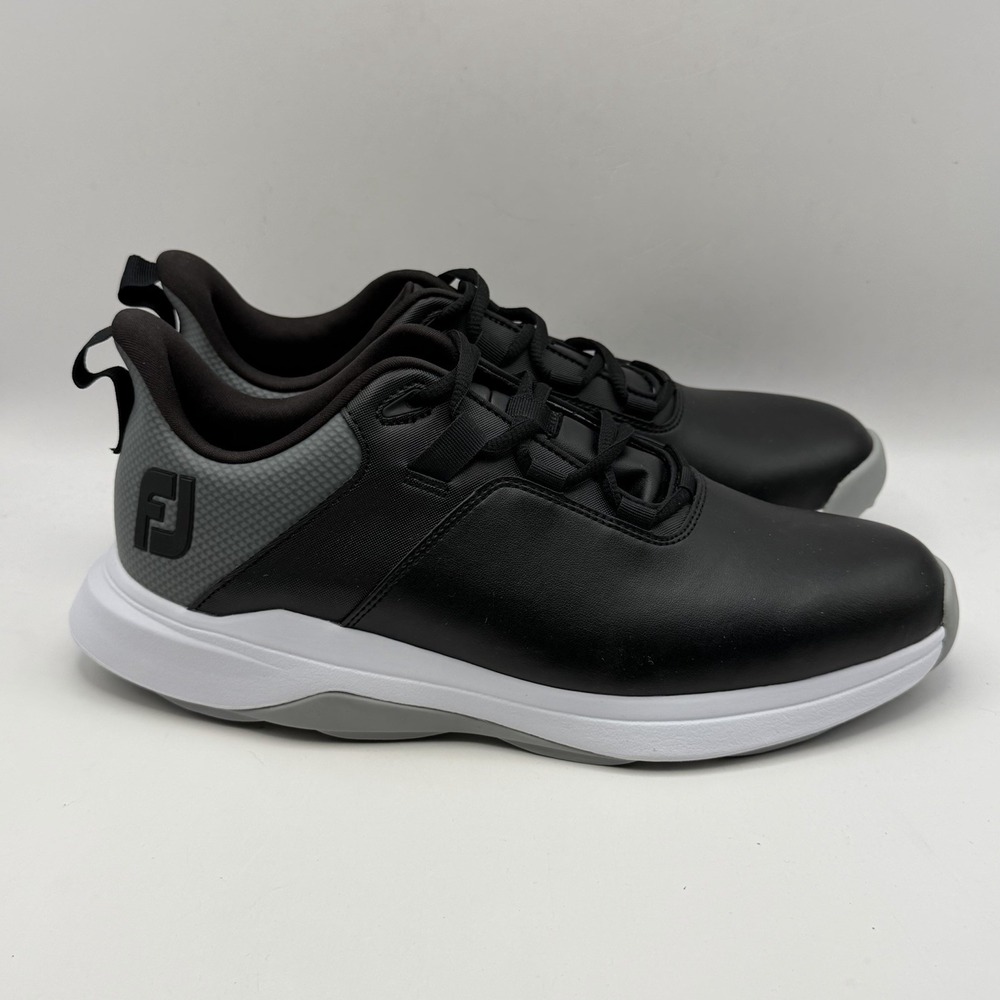 FJ FootJoy Men's ProLite Golf Shoes Lightweight Black 56922 Size 8M New - Picture 3 of 10